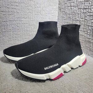 Balenciaga Speed Trainer 2.0 Women's Size 11 US Black Athletic Trainer Shoes.